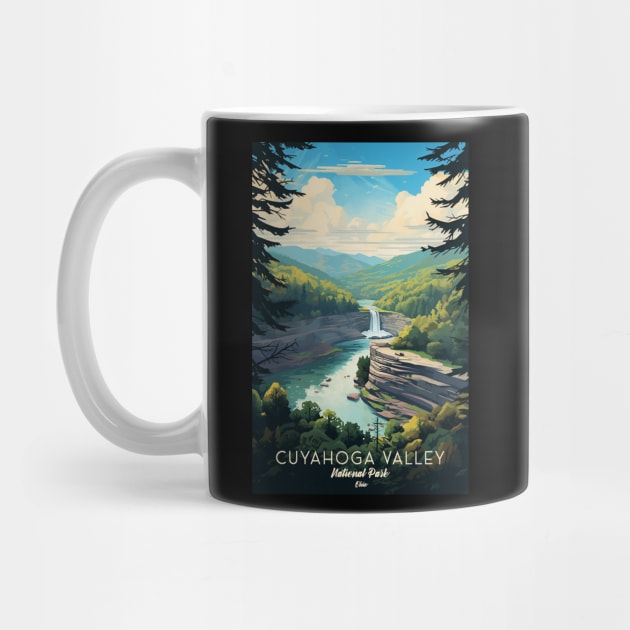 Cuyahoga Valley National Park Travel Poster by GreenMary Design